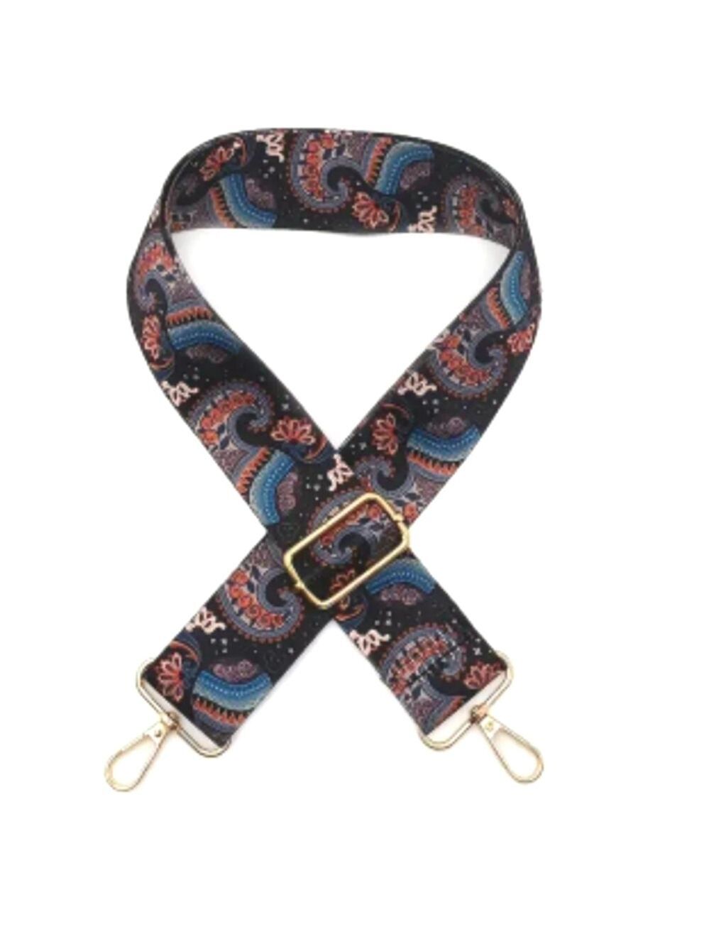 BOHO PAISLEY PATTERN Guitar /Purse Strap.